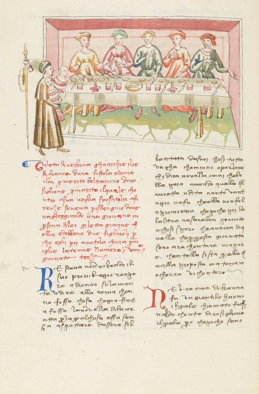 Decameron, Il marito ritrovato - Gilette de Narbonne di fronte al marito , Terza giornata, racconto 9. da Giovanni Boccaccio