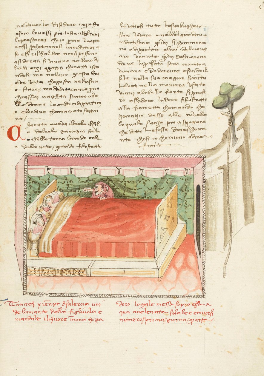Decameron, Il trionfo della morte Tancredi spia gli innamorati, Quarta giornata, racconto 1. da Giovanni Boccaccio