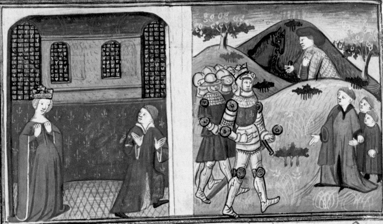 Decameron, La moglie del re di Francia accusa il conte di Anversa; il conte si riconcilia con il re. Seconda giornata, racconto 8 da Giovanni Boccaccio