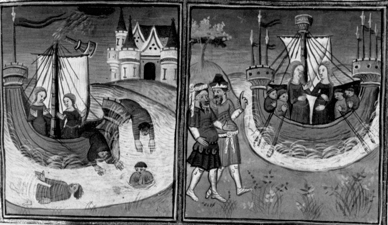Decameron, Naufragio della nave di Alatiel; la giovane torna a casa. Secondo giorno, racconto 7 da Giovanni Boccaccio