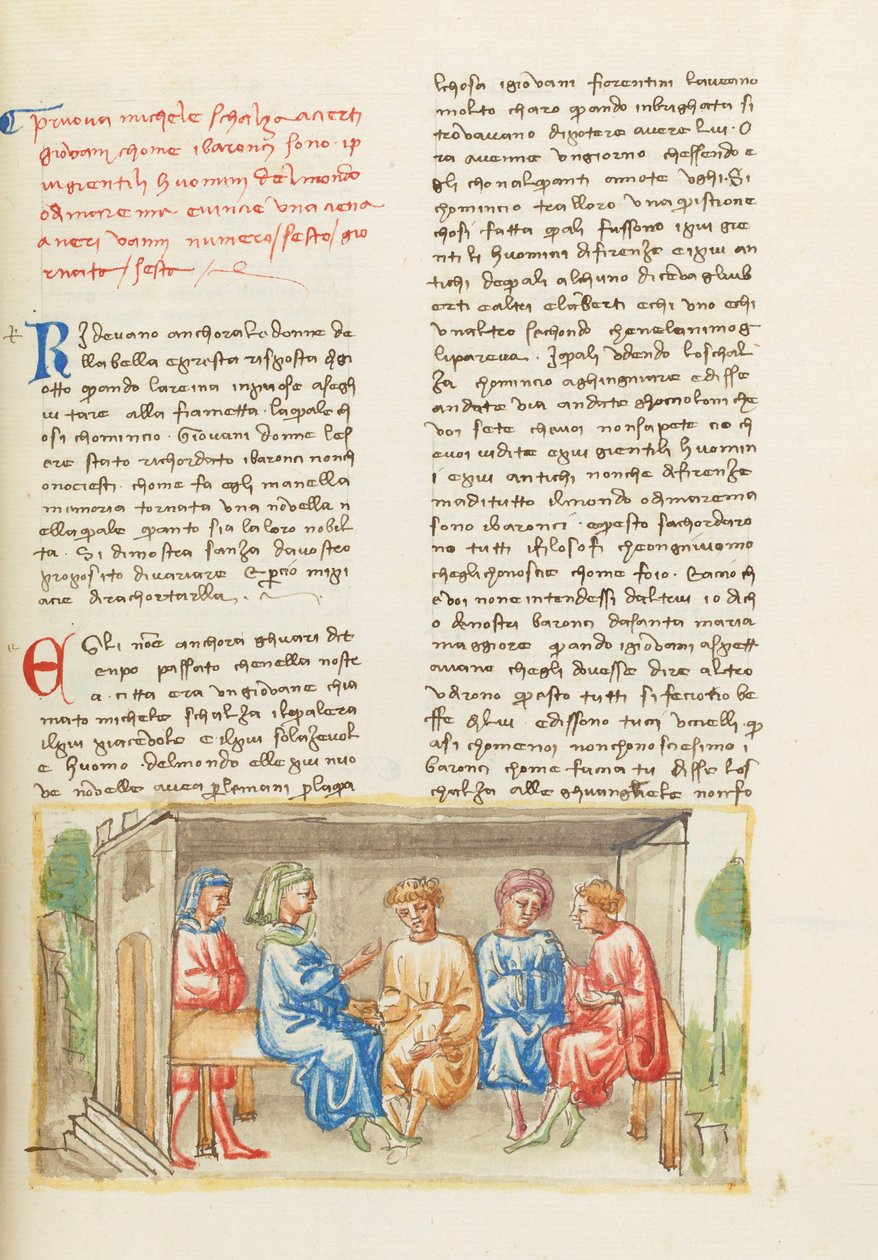 Decameron, Quando Dio insegnava a disegnare - Michele Scalza e i giovani , Sesta giornata, racconto 6. da Giovanni Boccaccio