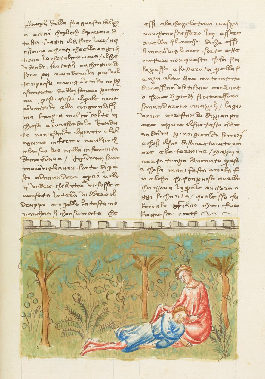 Decameron, Quarta giornata, racconto 6; premonizione: Morte di Gabriotto. da Giovanni Boccaccio