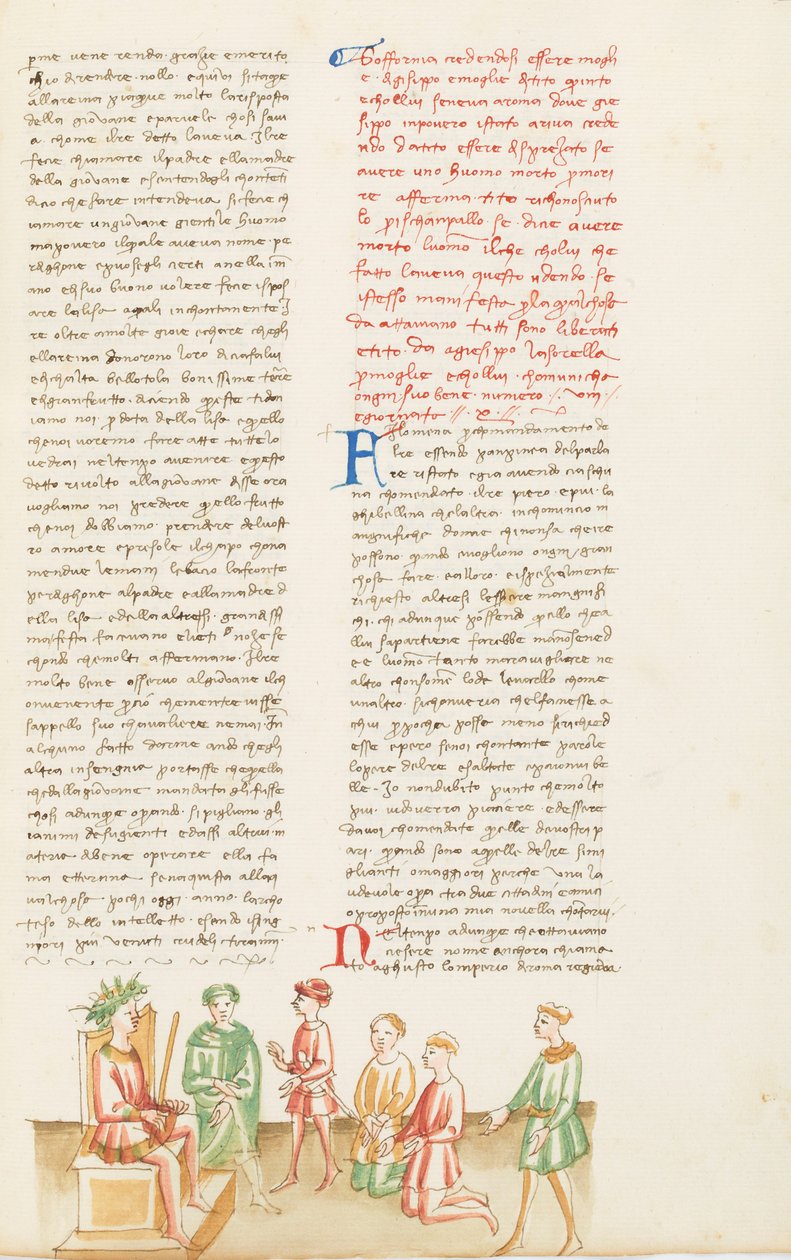 Decameron, Che un vero amico è una cosa dolce - Tancredi spia gli amanti , Decima giornata, racconto 8. da Giovanni Boccaccio