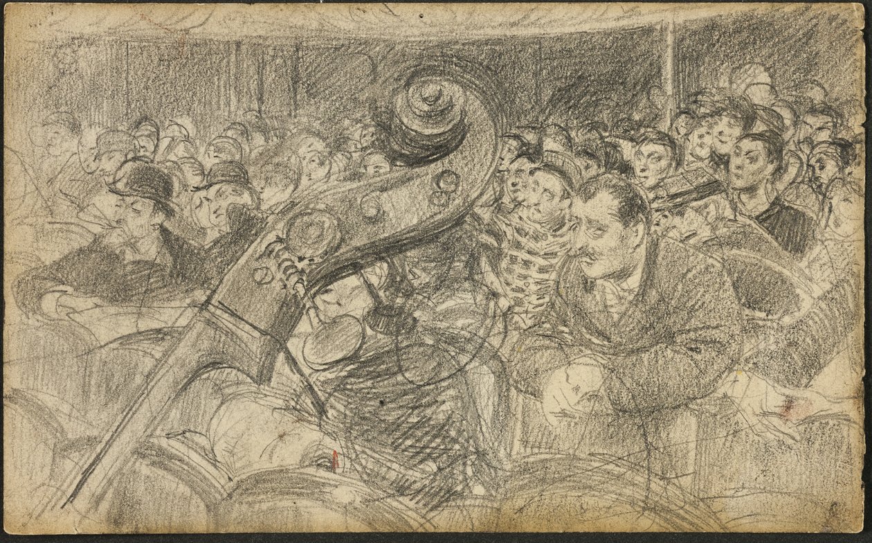 Pubblico a un Teatro Parigino II da Giovanni Boldini