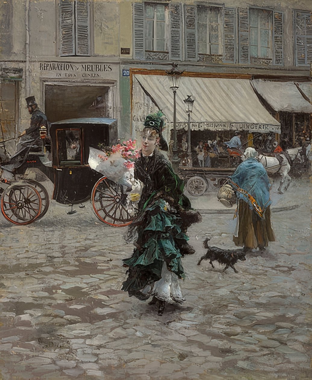 Attraversando la strada da Giovanni Boldini