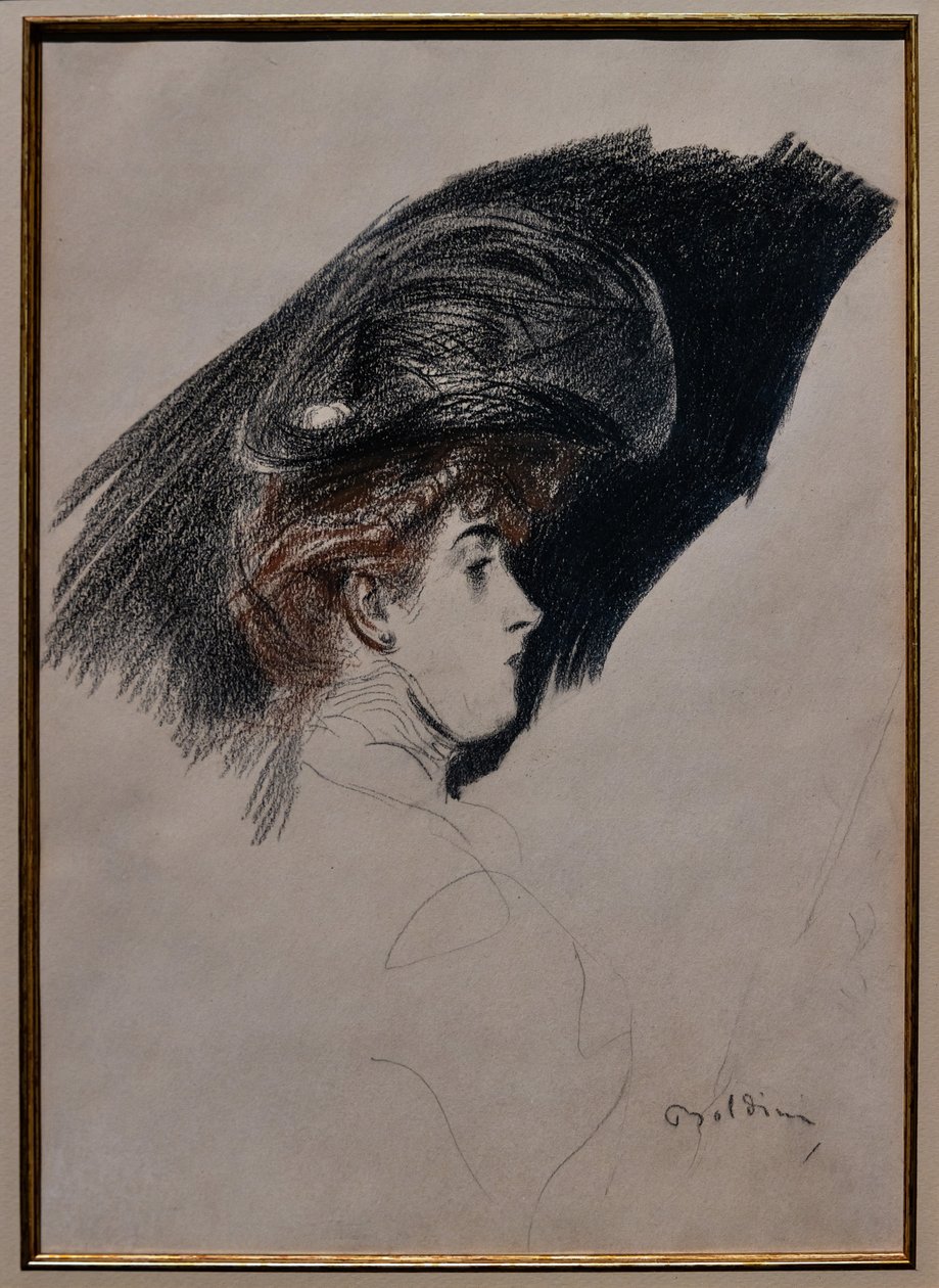 Profilo elegante, c.1880 da Giovanni Boldini