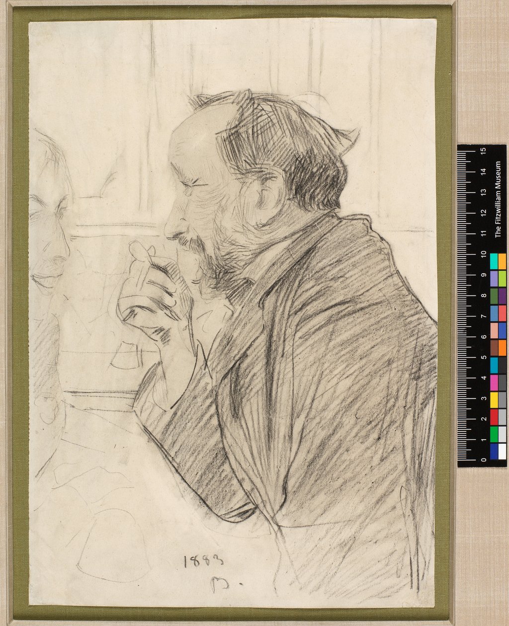 Ritratto di Edgar Degas a un tavolo del caffè da Giovanni Boldini