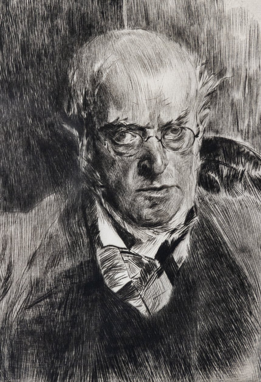 Ritratto del pittore Adolph Menzel (dettaglio) da Giovanni Boldini