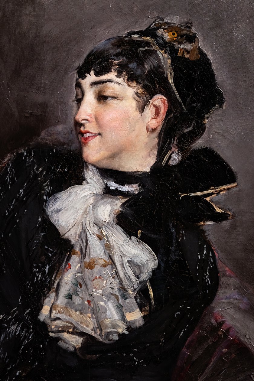 La Contessa di Rasty sul Divano (dettaglio) da Giovanni Boldini