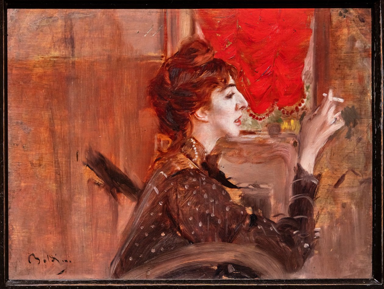 Il sipario rosso da Giovanni Boldini