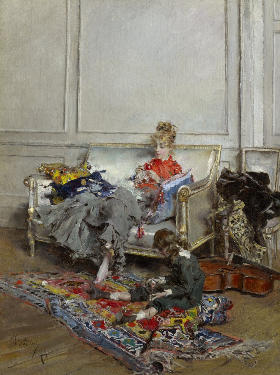 Giovane donna che fa l