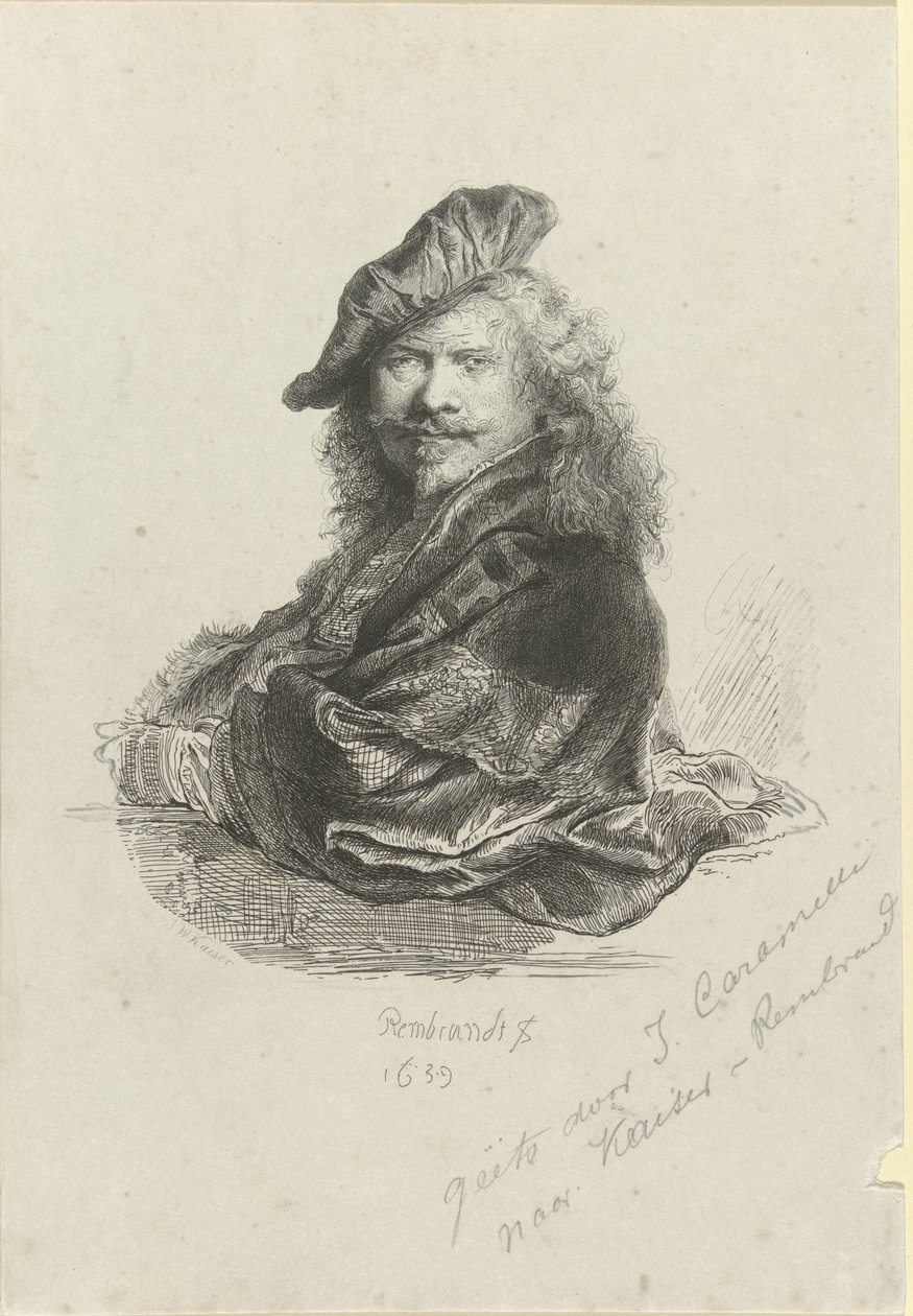 Ritratto di Rembrandt Harmensz. van Rijn da Giovanni Caramelli