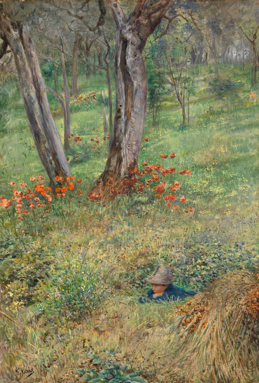 Un nascondiglio nel bosco da Giovanni Costa