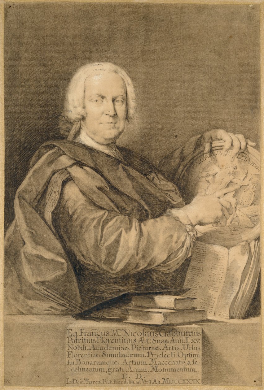 Ritratto del Cavaliere Francesco Maria Niccolò Gabburri da Giovanni Domenico Ferretti