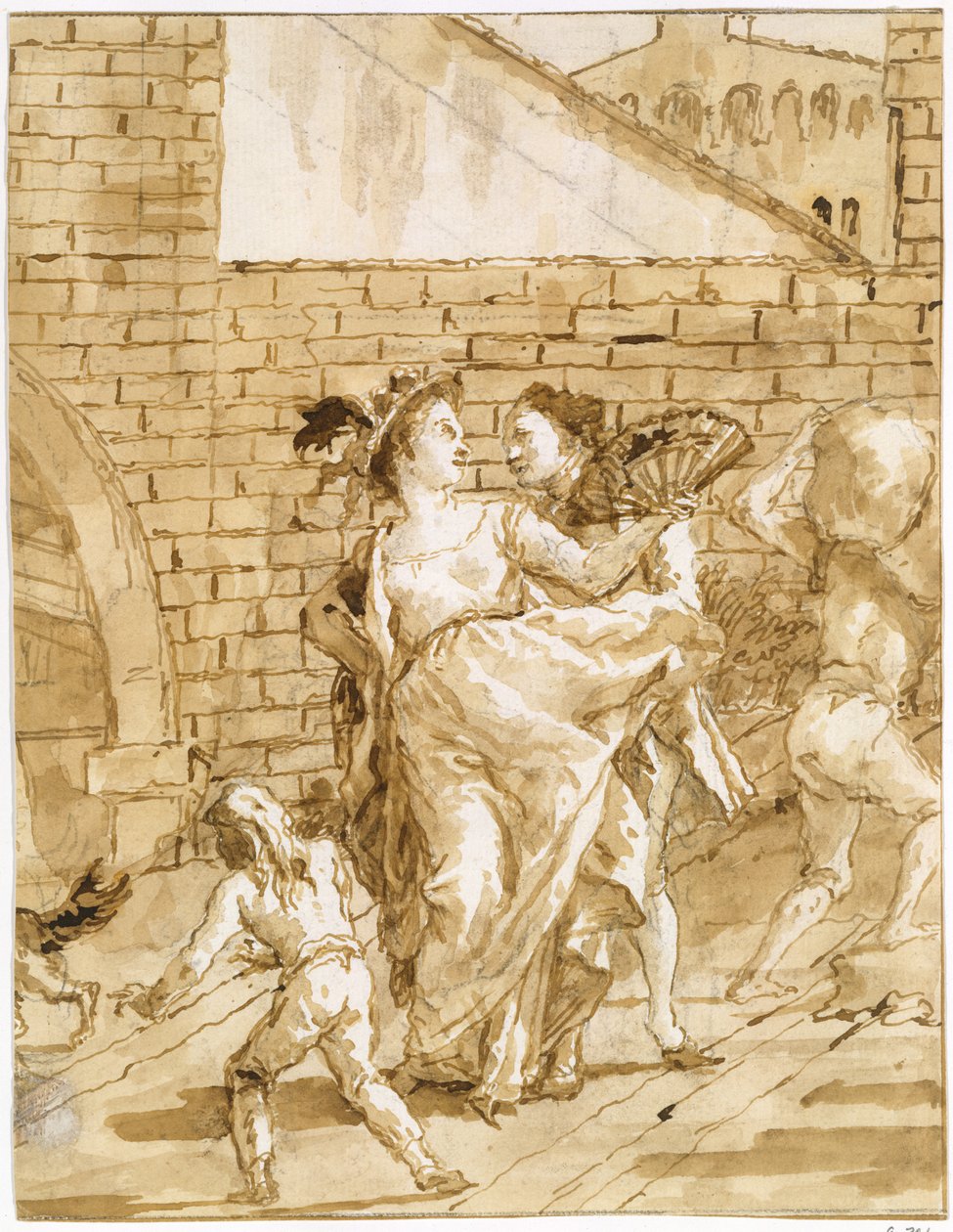 Eine Flirterei da Giovanni Domenico Tiepolo