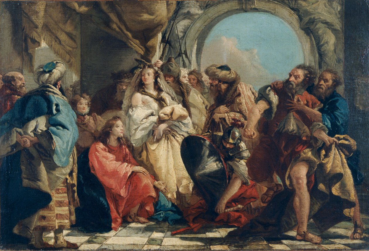 Cristo e la donna adultera da Giovanni Domenico Tiepolo