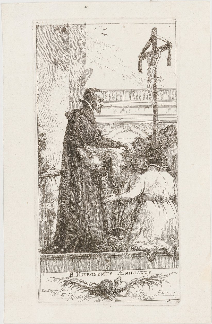 San Girolamo Emiliano distribuisce l