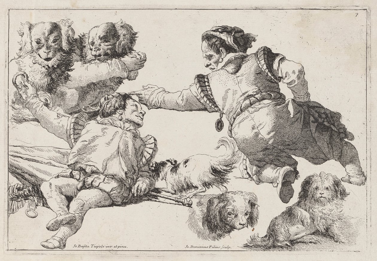Nani e Cani da Giovanni Domenico Tiepolo