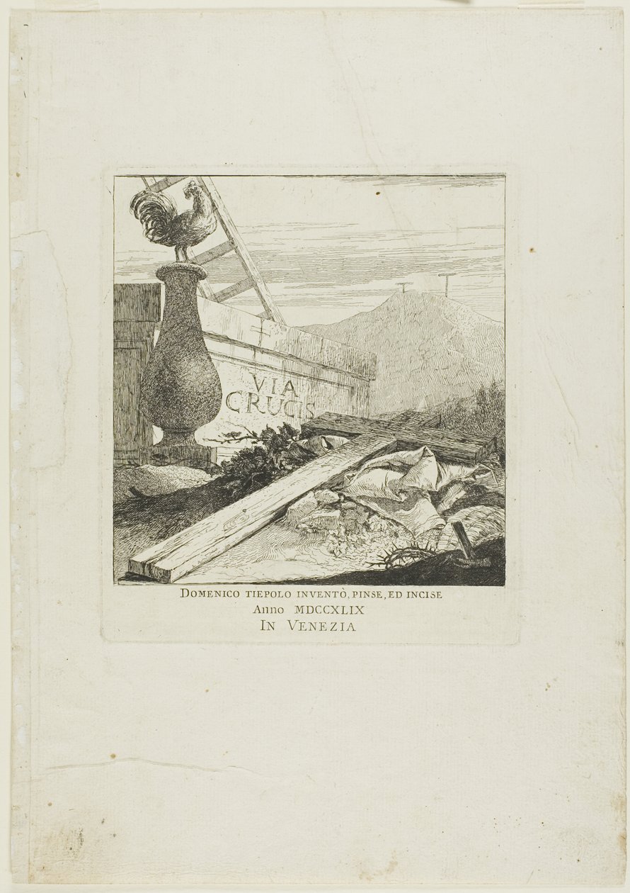 Frontespizio della Via Crucis da Giovanni Domenico Tiepolo