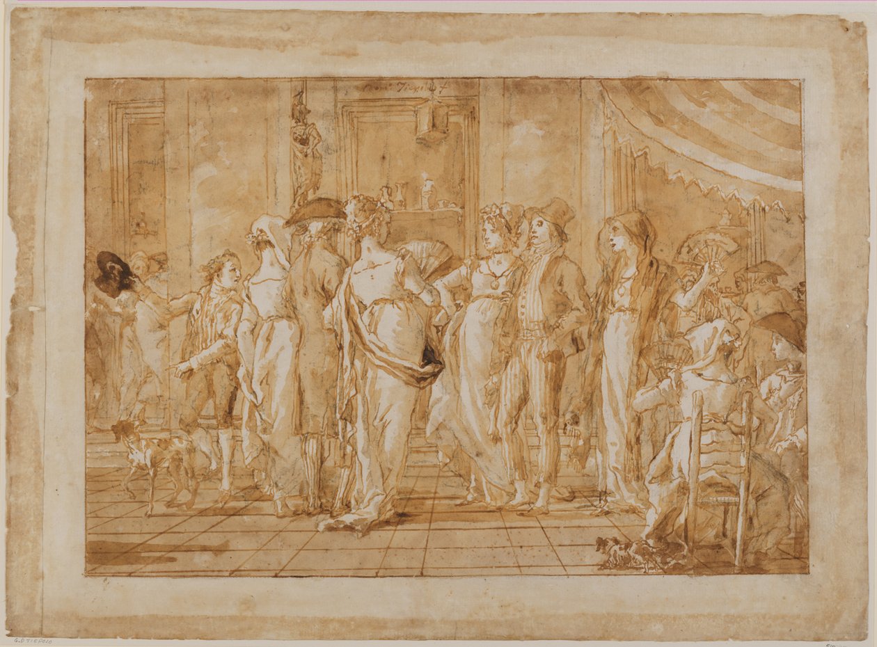 "In Piazza" da Giovanni Domenico Tiepolo