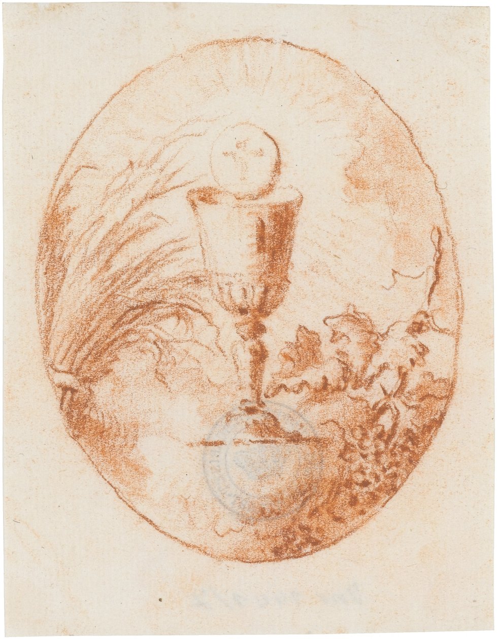 Kelch und Hostie, Brot und Wein da Giovanni Domenico Tiepolo
