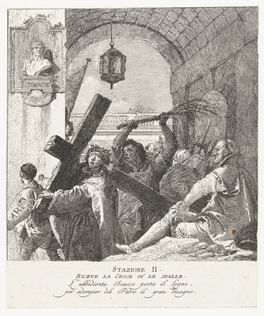 La crocifissione di Cristo da Giovanni Domenico Tiepolo