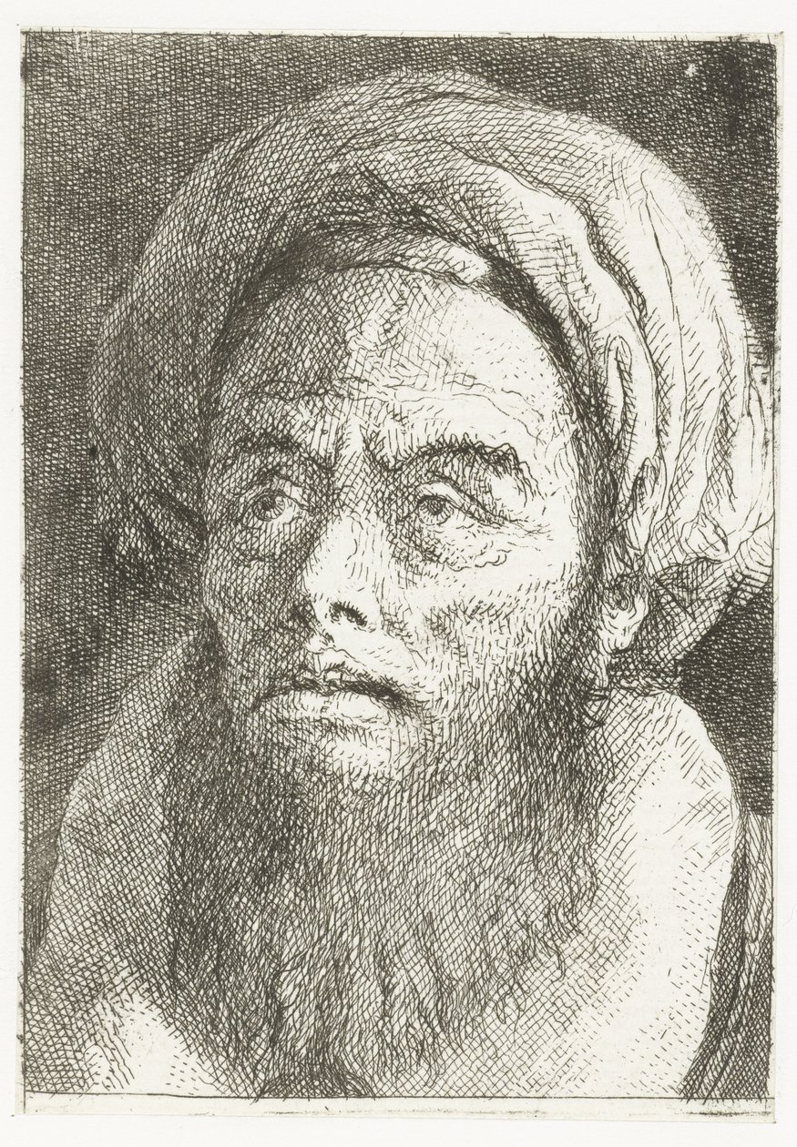 Uomo con turbante da Giovanni Domenico Tiepolo