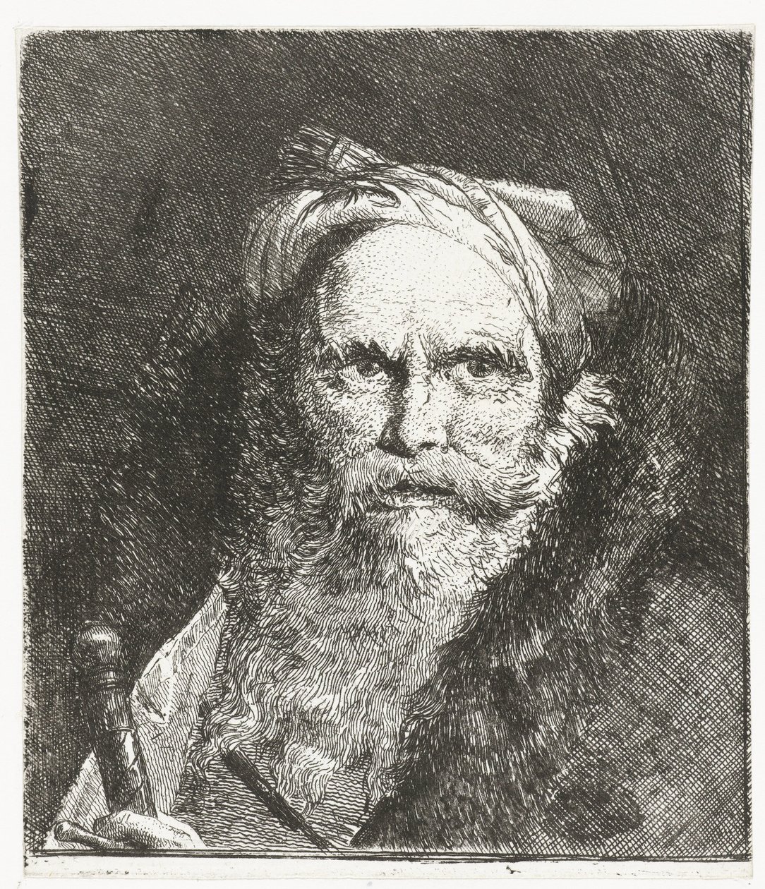 Uomo con spada da Giovanni Domenico Tiepolo
