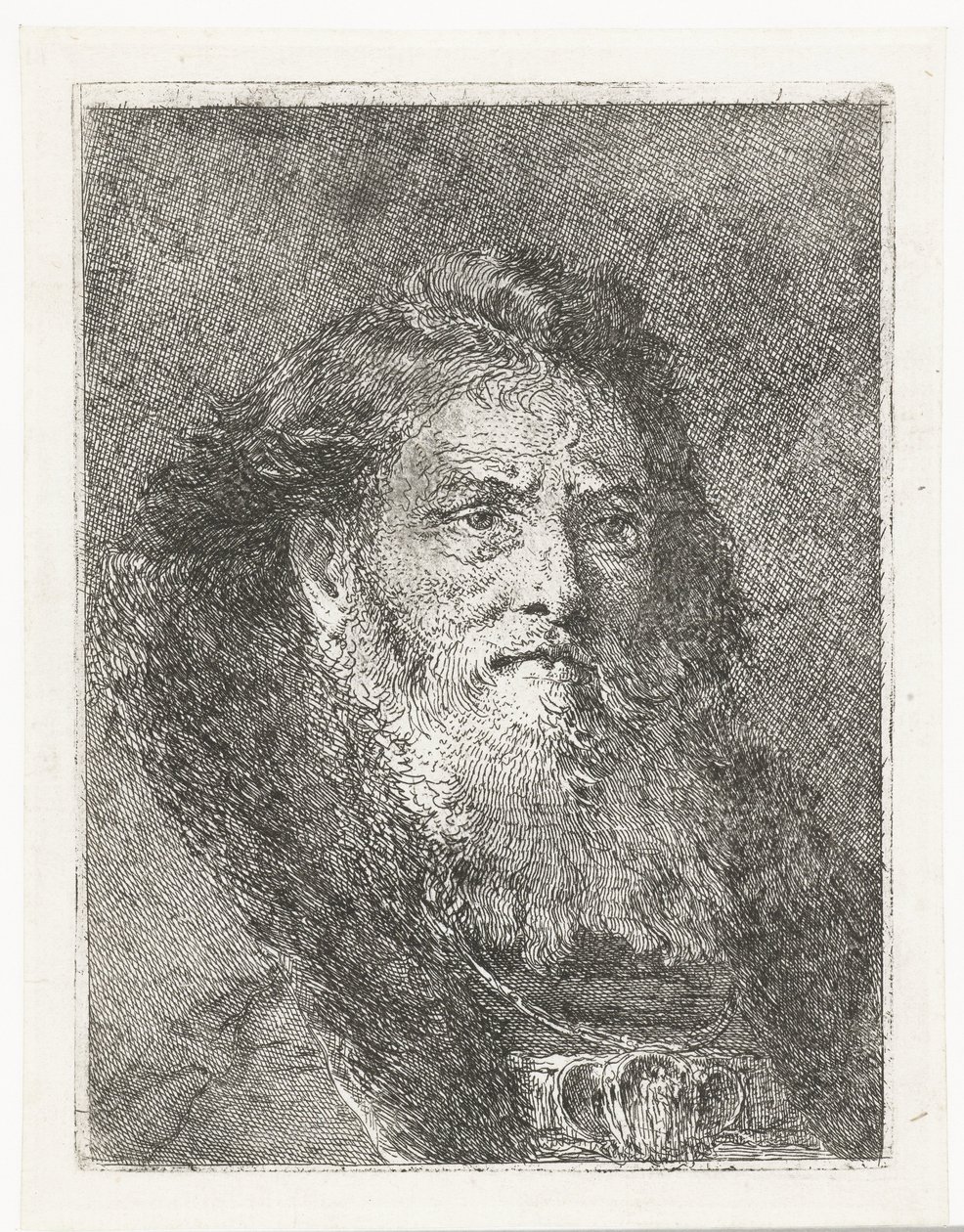Uomo senza copricapo (Raccolta di Teste) da Giovanni Domenico Tiepolo
