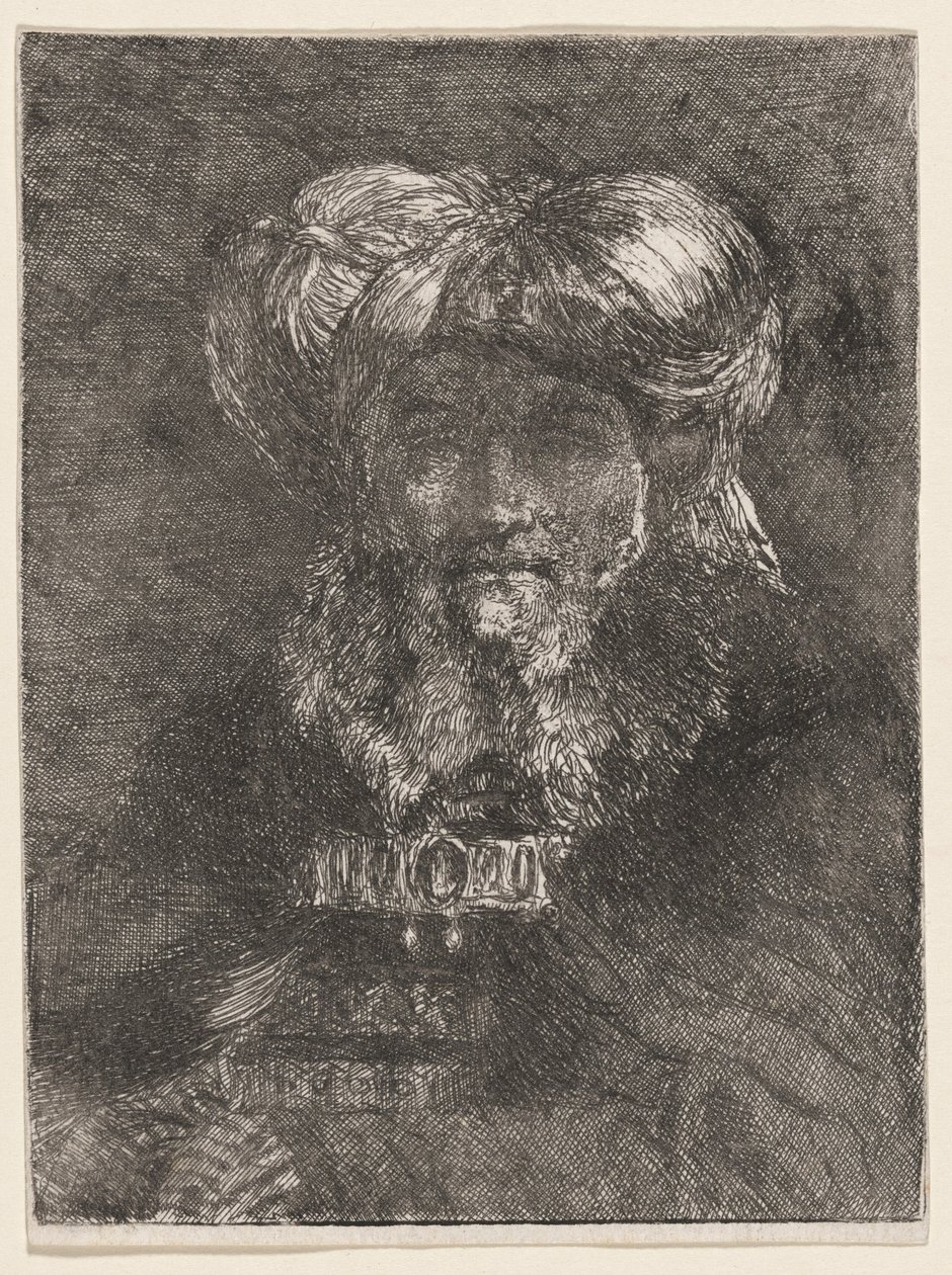 Vecchio alla maniera di Rembrandt da Giovanni Domenico Tiepolo