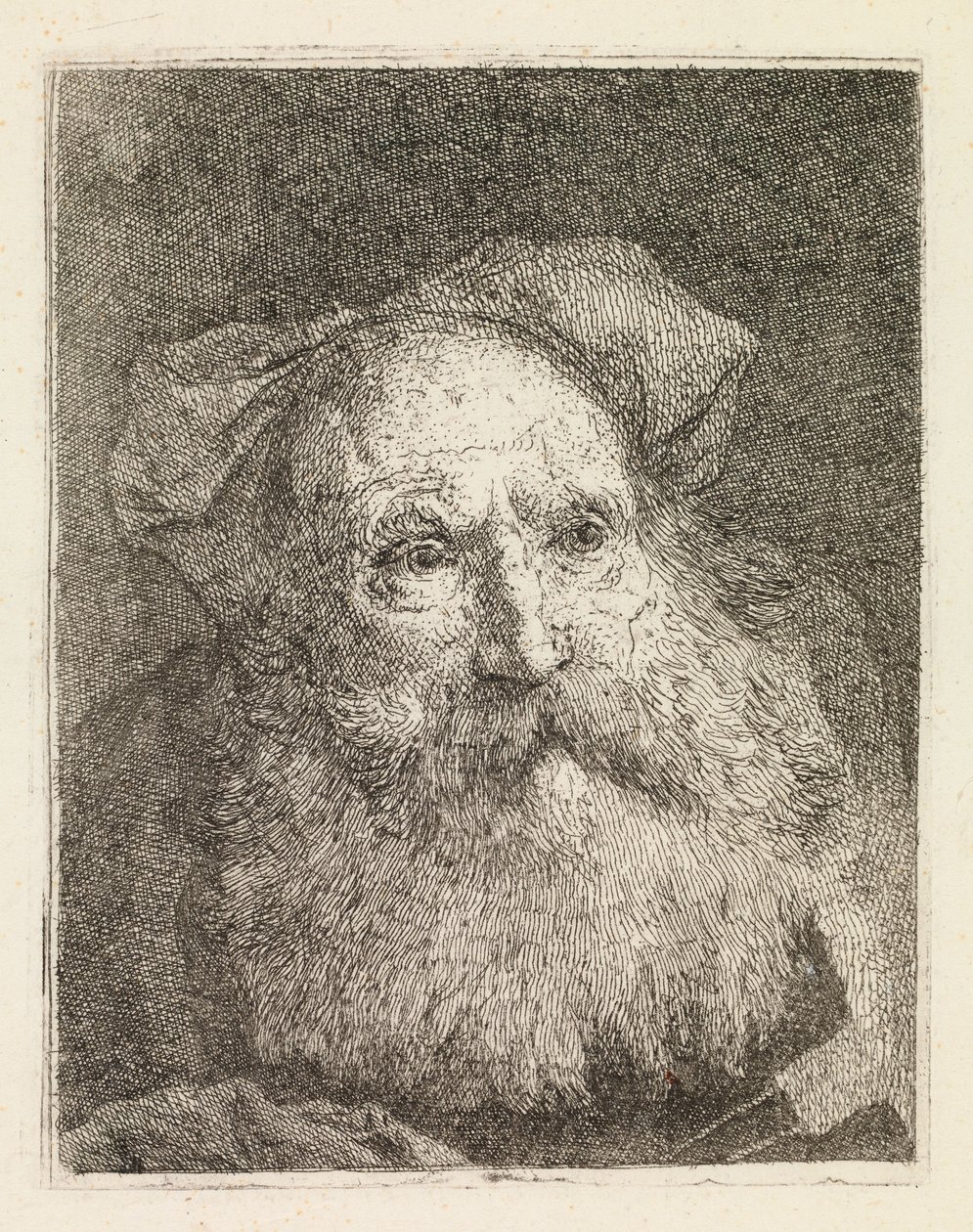Vecchio con la barba da Giovanni Domenico Tiepolo