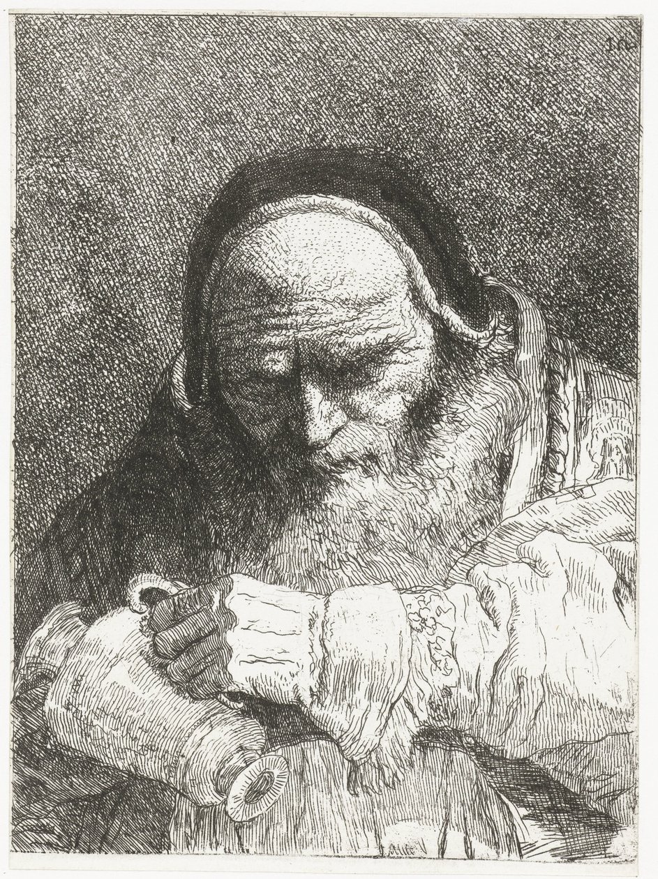 Papa con brocca (Verzameling hoofden) da Giovanni Domenico Tiepolo