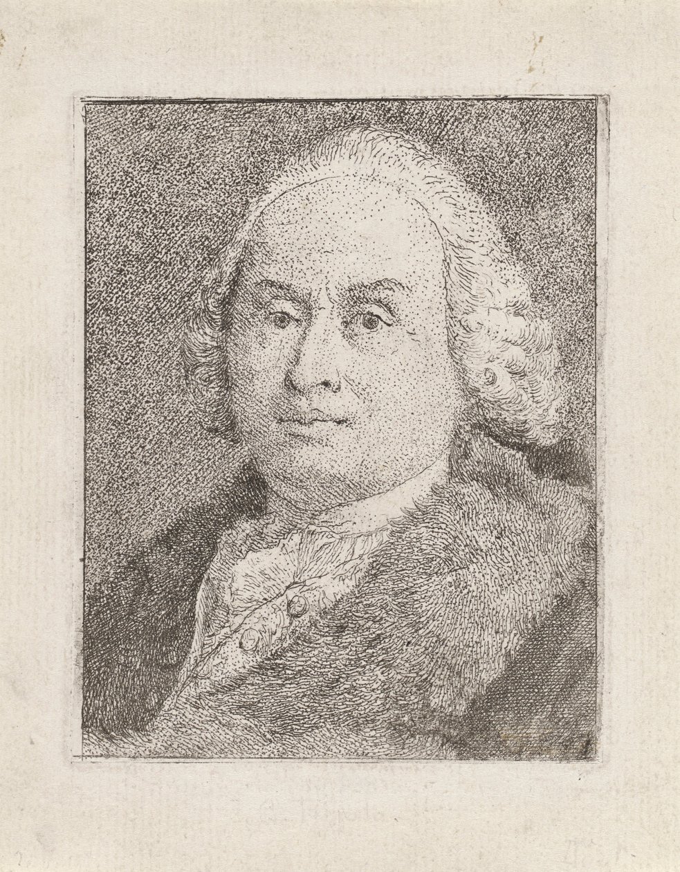 Ritratto di Giambattista Tiepolo, dalla Raccolta di Teste da Giovanni Domenico Tiepolo