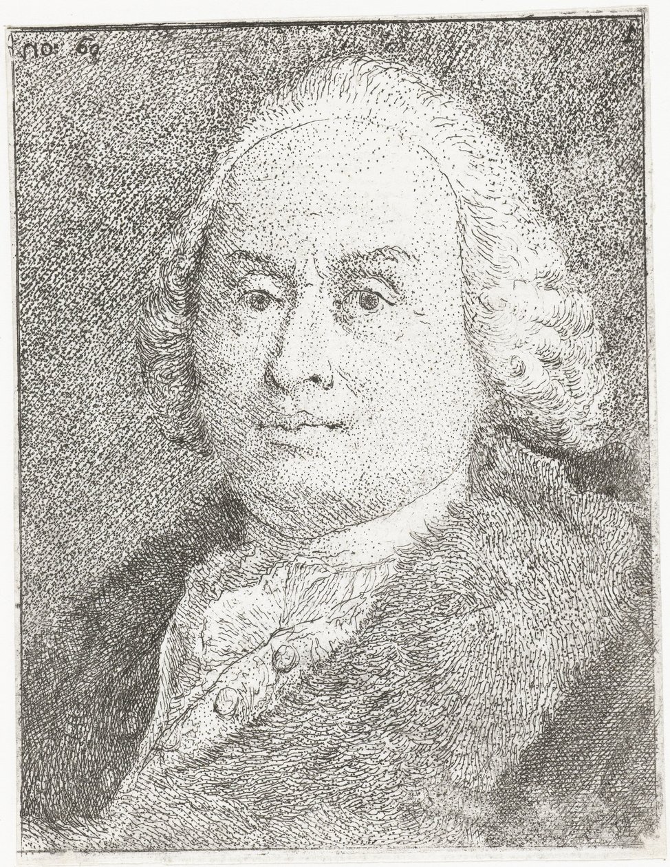 Portret van Giovanni Battista Tiepolo da Giovanni Domenico Tiepolo
