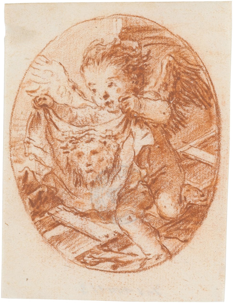Putto mit Schweißtuch der Veronika und den Leidenswerkzeugen da Giovanni Domenico Tiepolo