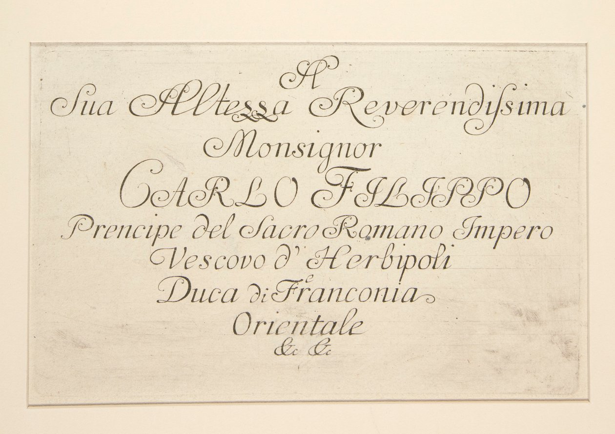 La Dedica, dalla serie Idee pittoresche sopra la fuga in Egitto da Giovanni Domenico Tiepolo