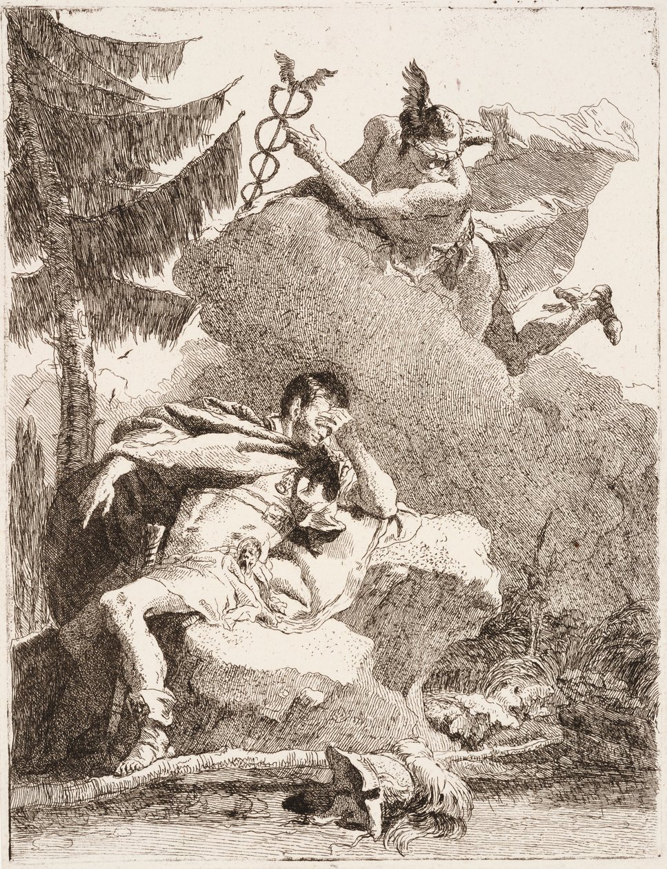Il sogno di Enea da Giovanni Domenico Tiepolo