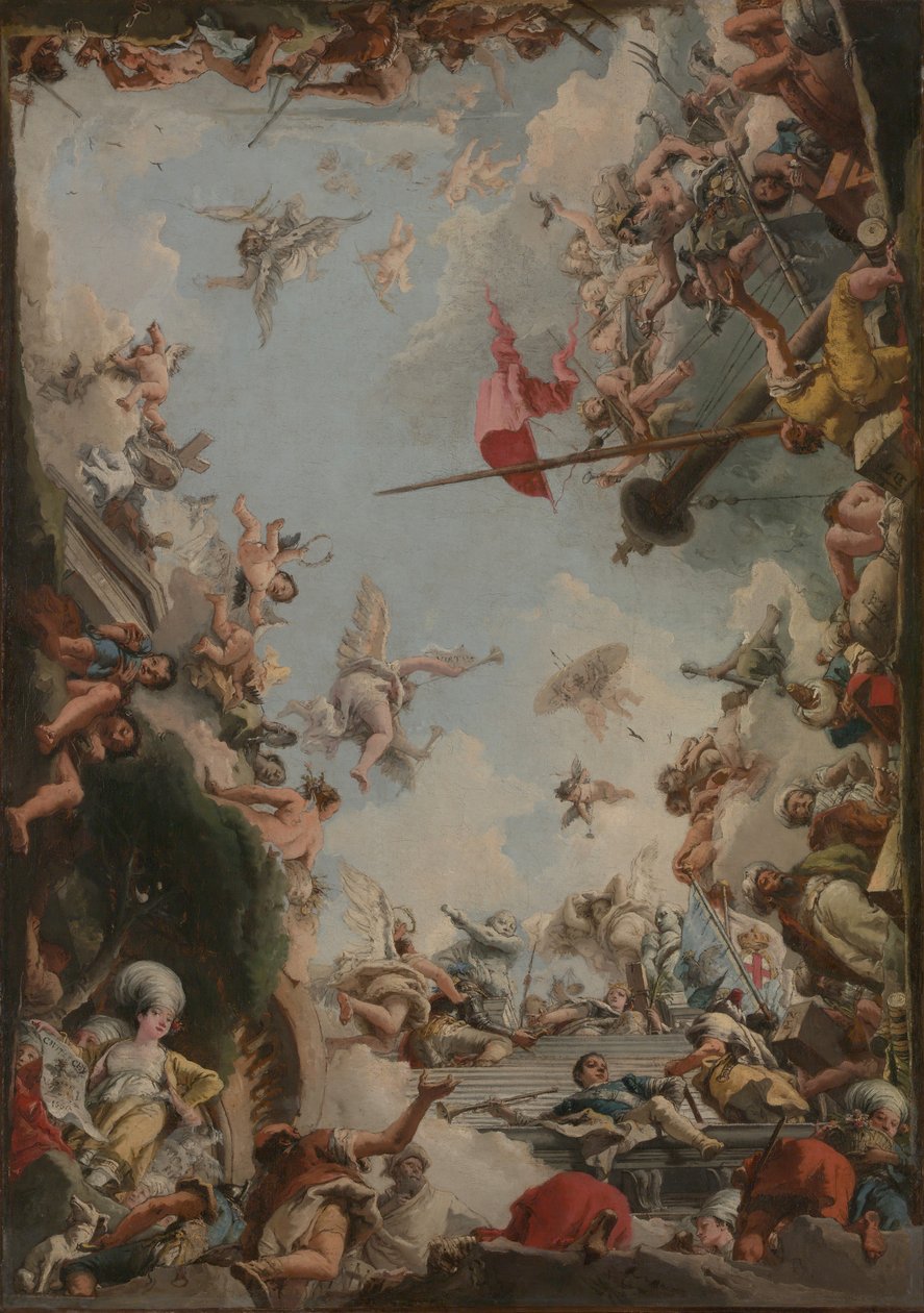 La glorificazione della famiglia Giustiniani da Giovanni Domenico Tiepolo