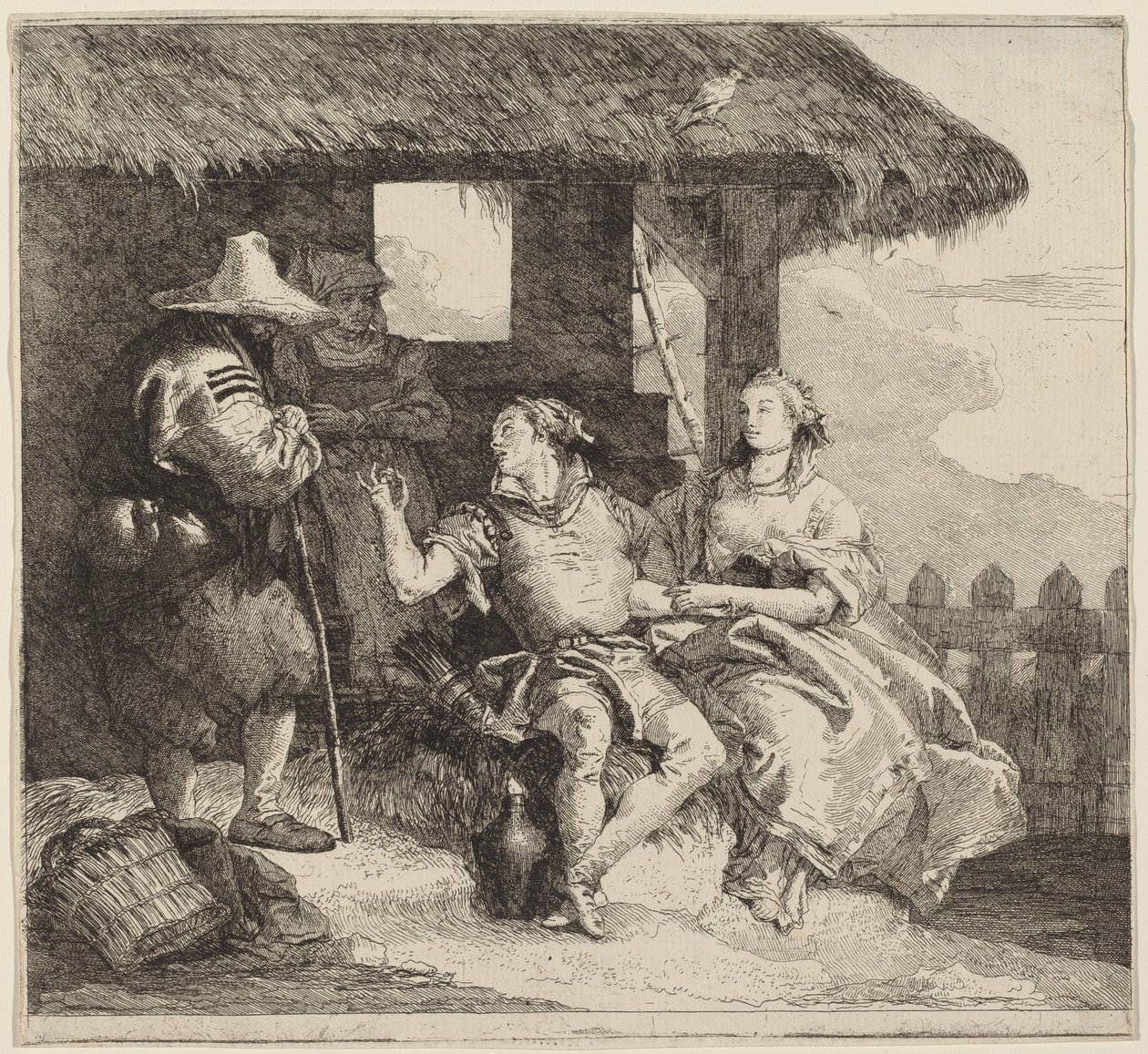 Il matrimonio di Angelica e Medoro da Giovanni Domenico Tiepolo