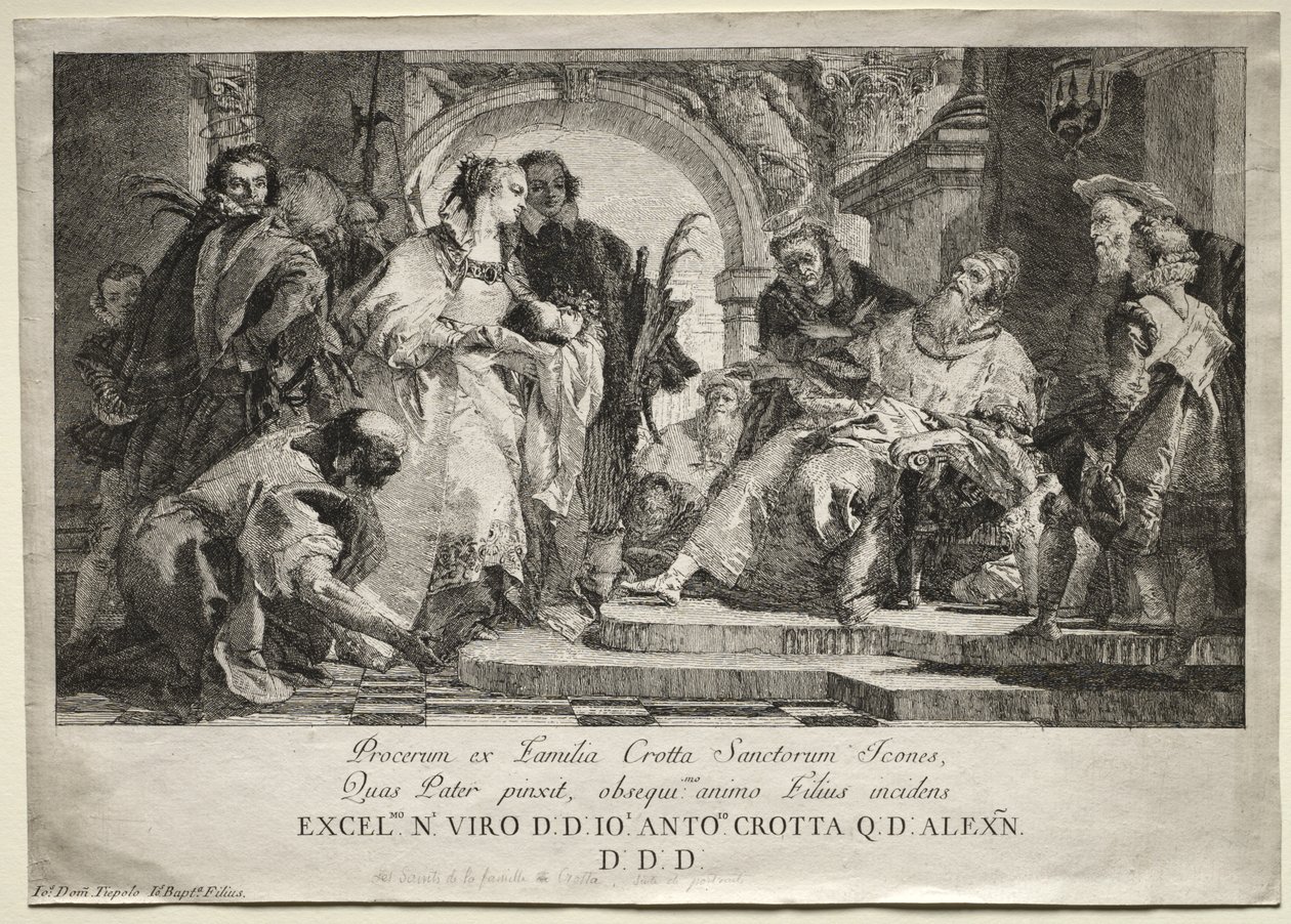 I santi della famiglia Crotta da Giovanni Domenico Tiepolo