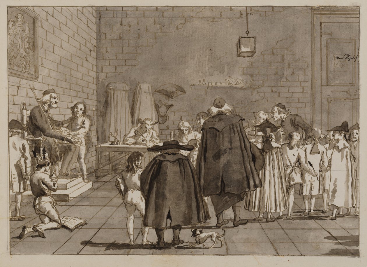 La scuola da Giovanni Domenico Tiepolo