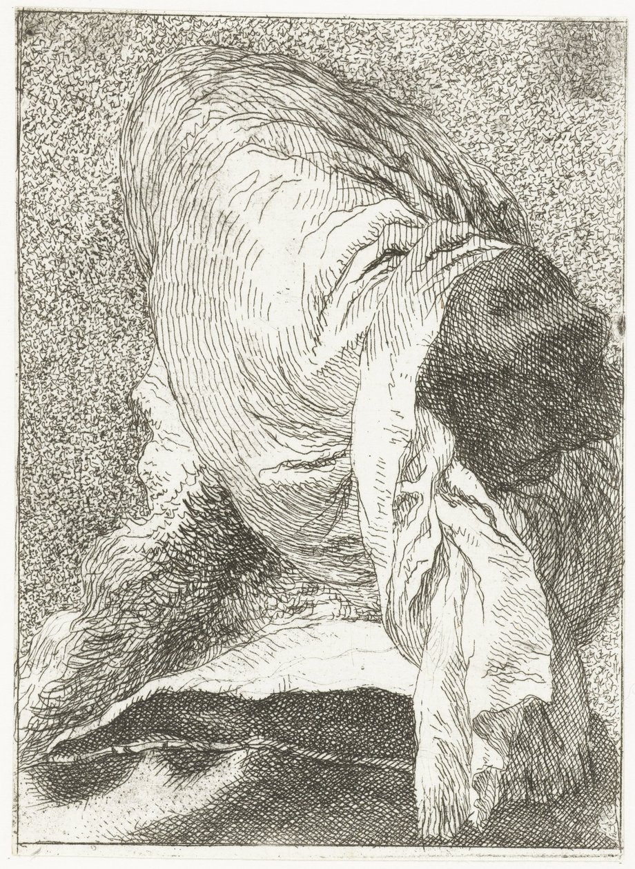 Uomo turco con turbante da Giovanni Domenico Tiepolo