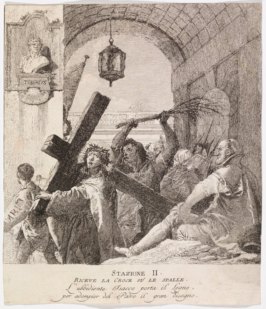Via crucis - Stazione II. Gesù prende la sua croce da Giovanni Domenico Tiepolo