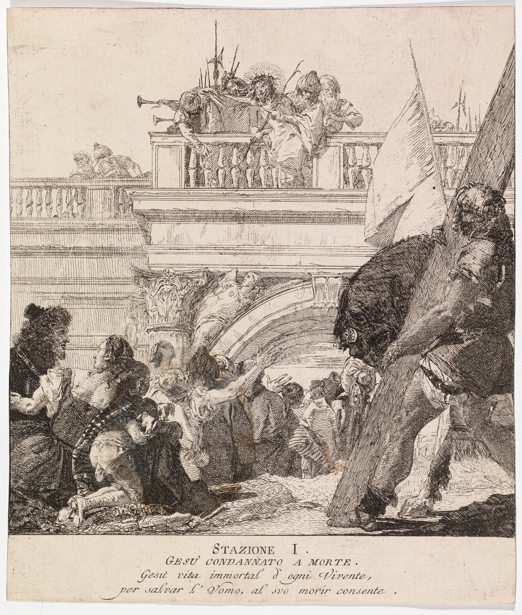 Via crucis - Stazione I. Gesù è condannato a morte da Giovanni Domenico Tiepolo