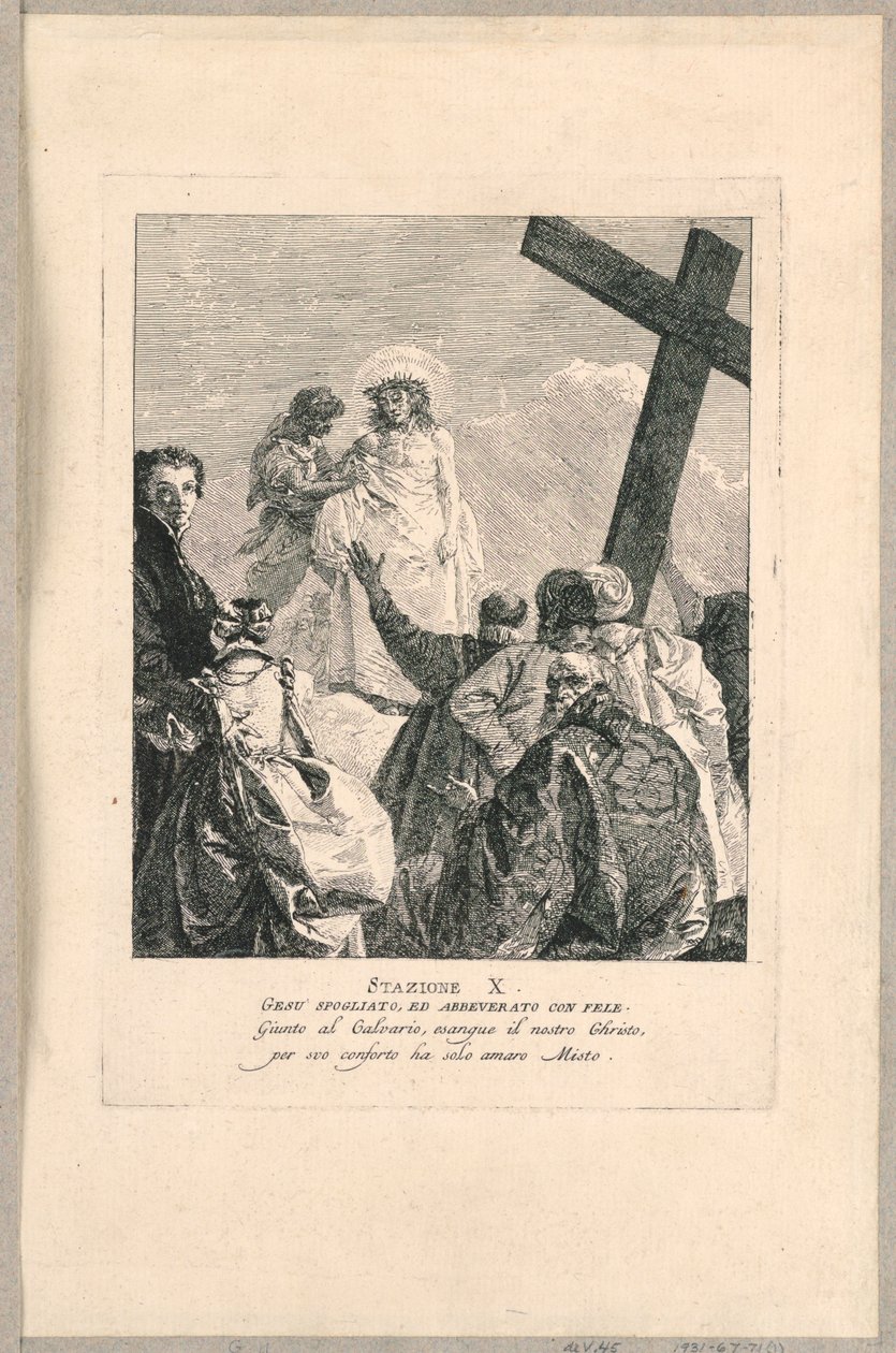Via Crucis - Stazione X, Gesù Spogliato da Giovanni Domenico Tiepolo