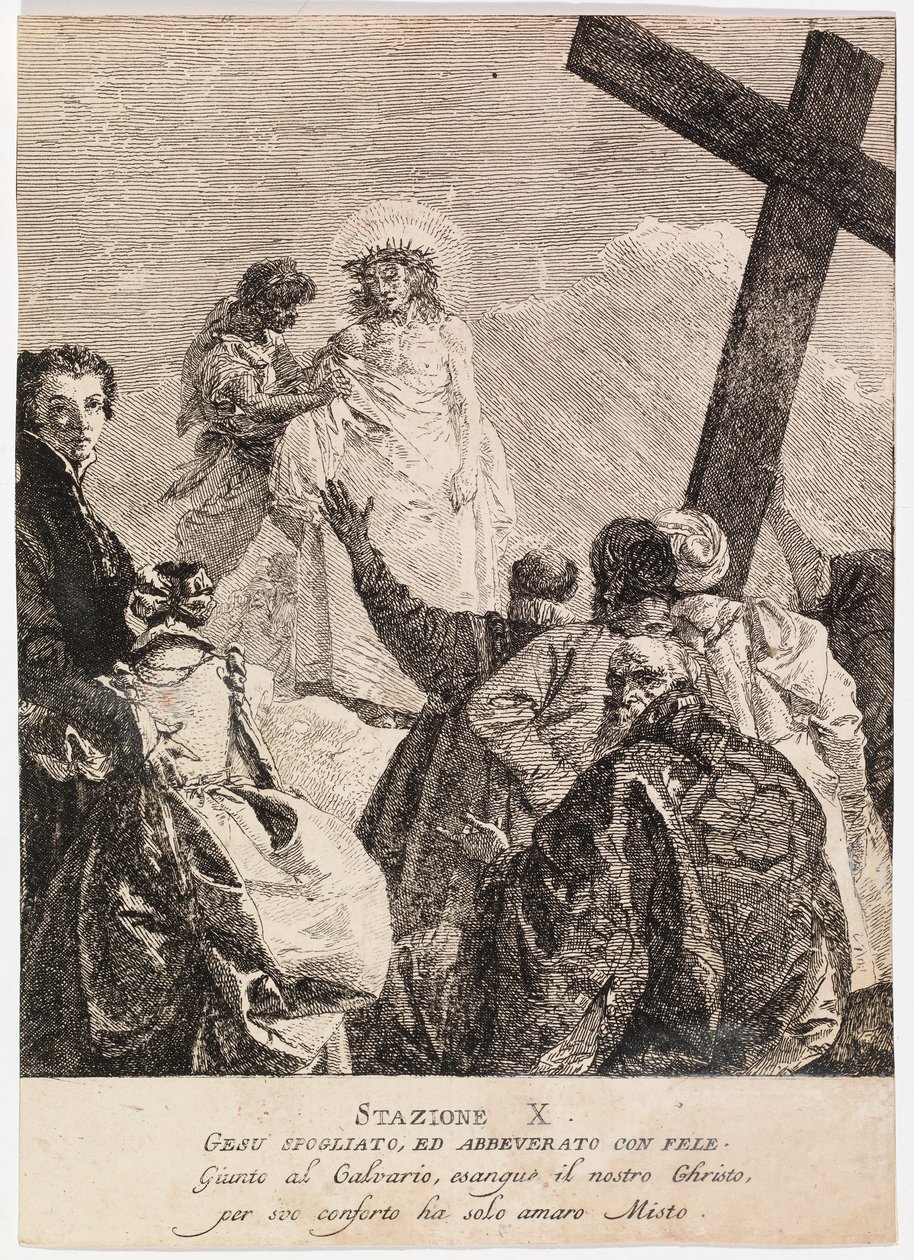 Via crucis - Stazione X. Gesù viene spogliato delle sue vesti da Giovanni Domenico Tiepolo