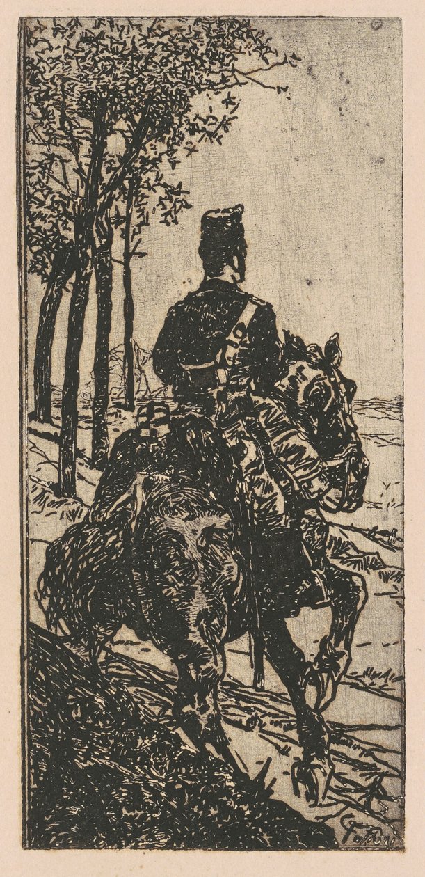 Soldato di artiglieria a cavallo da Giovanni Fattori