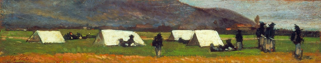 Campo dei Bersaglieri, c.1860 da Giovanni Fattori