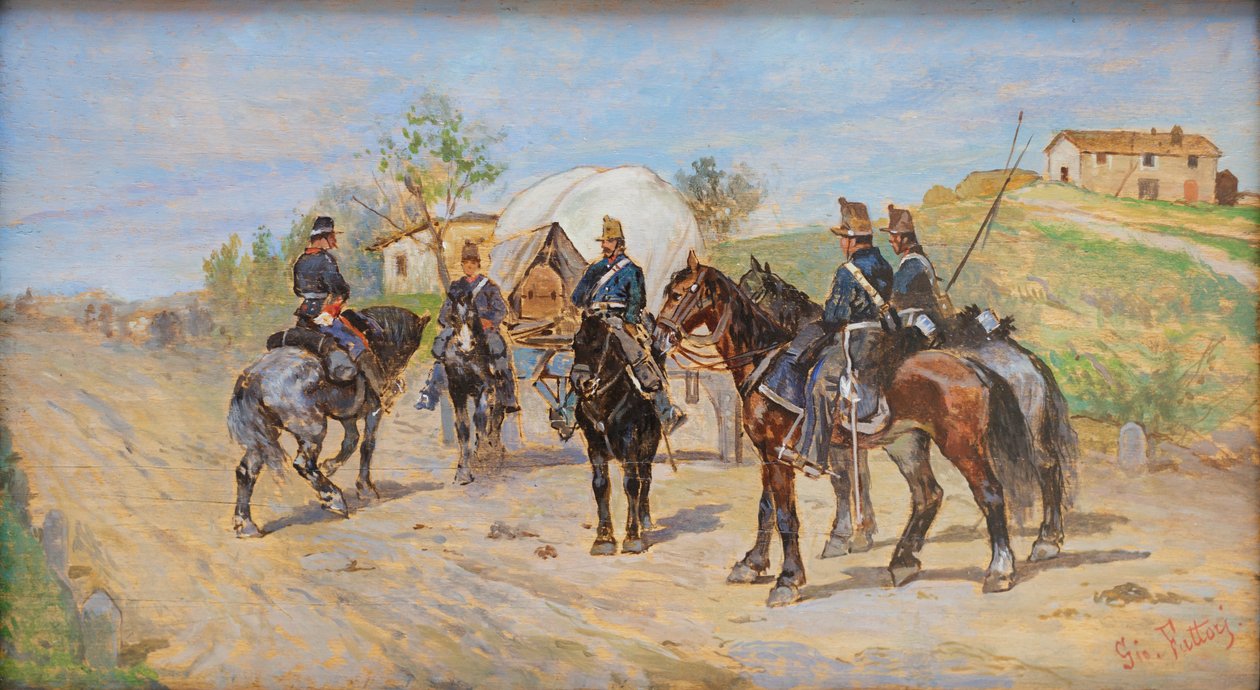 Cavalleria a riposo da Giovanni Fattori