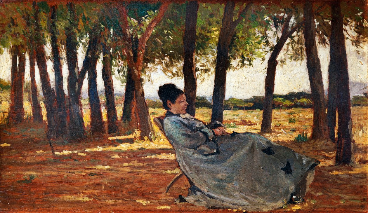 Madam Martelli Castiglioncello da Giovanni Fattori